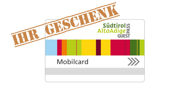 Im Oberdorner Algund erhalten Sie den Südtirol Guest Pass kostenlos.